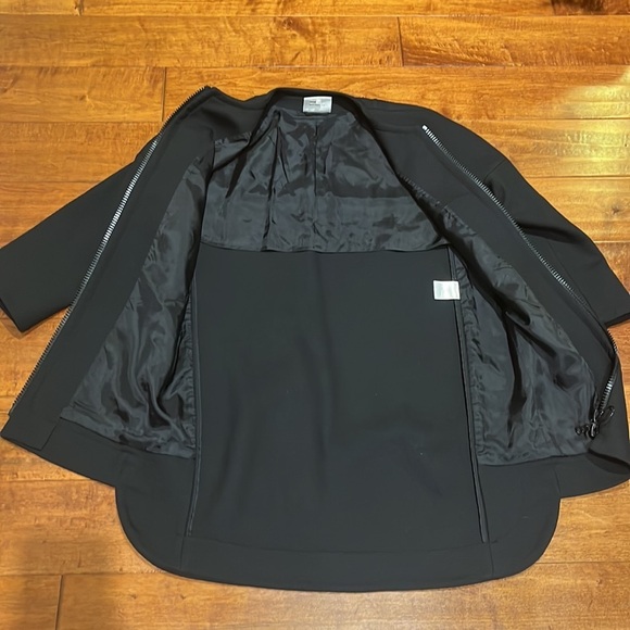 AKRIS Punto Wool Blend Black Jacket Size 4 - Picture 8 of 14